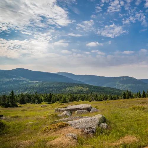 By bus and foot - Špindlerův Mlýn, Špindlerova bouda and Moravská