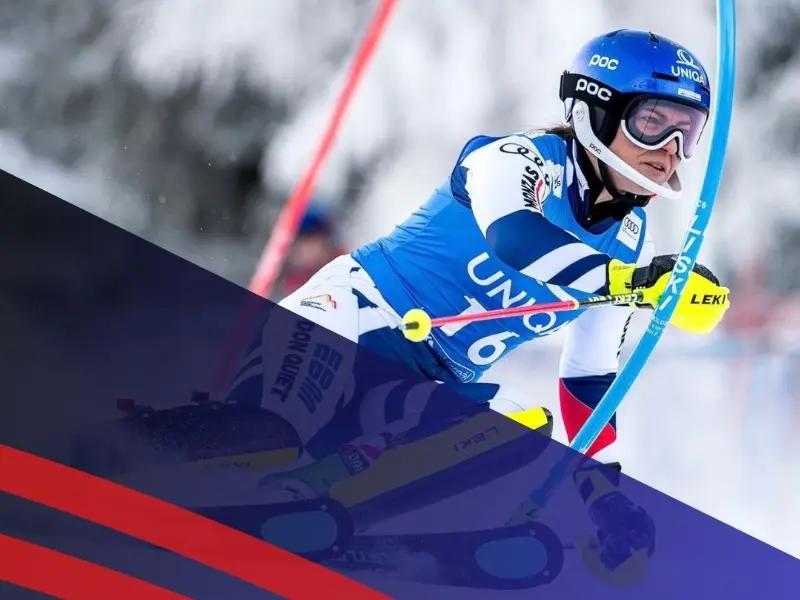 The womans European Cup slalom race