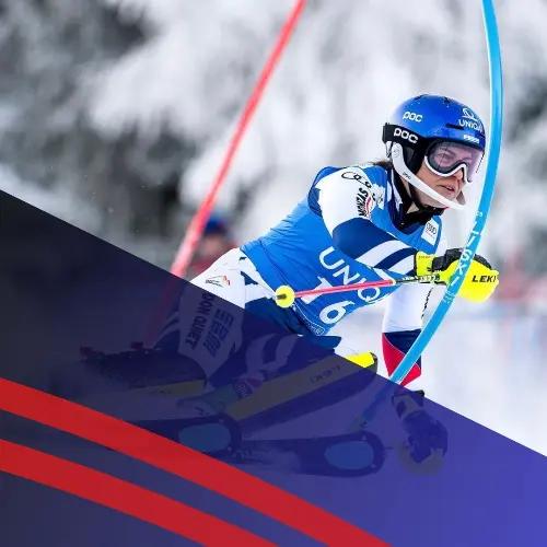 The womans European Cup slalom race