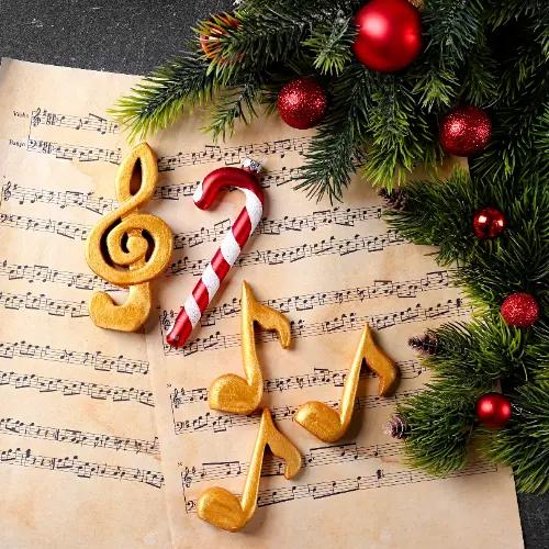 Singing carols by candlelight